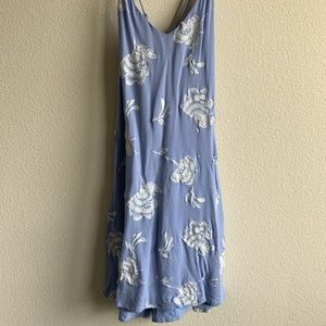 Lush Blue/Purple Dress with Flowers